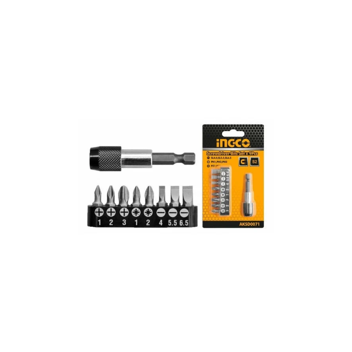 Juego de puntas de destornillador de 9 piezas