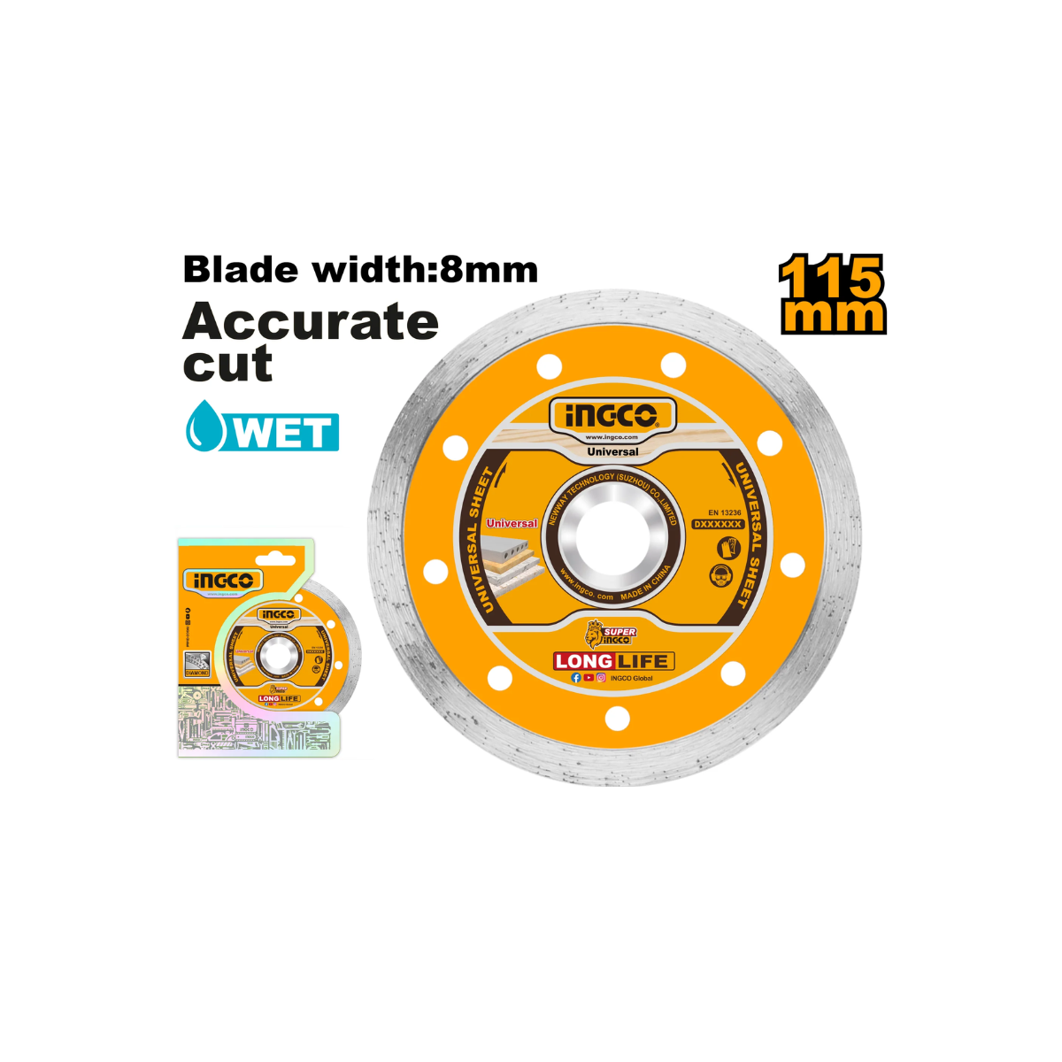 Disco continuo 115MM 4 1/2 X 22.2MM