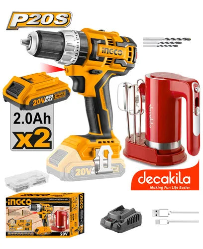 COMBO TALADRO + BATIDORA DECAKILA